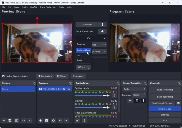 OBS Studio 29.1.3 - Image 4